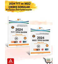 2024 TYT ve MSÜ Çıkmış Sorular 2024 Tıpkı Basımlar