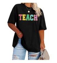 Baskılı T-shirt - Siyah