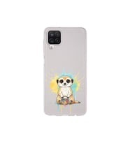 Samsung Galaxy A12 ile Uyumlu Splash Mirket Tasarımlı Şeffaf Silikon Kılıf