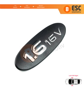 Renault Megane MK1 1996-2004 Scenic RX4 7700432873 İçin Siyah 1.6 16V Kapı Bandı Çıta Yazısı