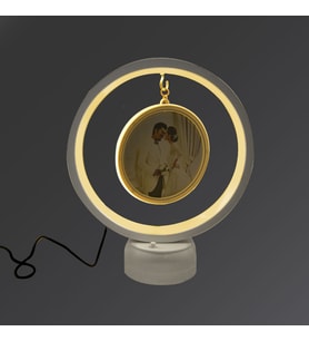 Led ışıklı yuvarlak Fotoğraf cercevesi, sevgililer günü hediyesi, sevgiliye hediye, doğum günü hediyesi, yeni iş hediyesi, geçmiş olsun hediyesi, altın kolye, kız arkadaş hediyesi, hediye altın kolye