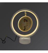 Led ışıklı yuvarlak Fotoğraf cercevesi, sevgililer günü hediyesi, sevgiliye hediye, doğum günü hediyesi, yeni iş hediyesi, geçmiş olsun hediyesi, altın kolye, kız arkadaş hediyesi, hediye altın kolye