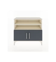 Arges Şifonyer 3 Raflı 2 Kapaklı 88x30x80 Aytaşı-Antrasit