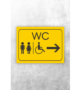 Wc Tuvalet Tabelası Kapı Yönlendirme