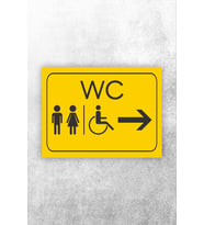 Wc Tuvalet Tabelası Kapı Yönlendirme