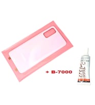 Tkgz Samsung Galaxy S20 Arka Pil Batarya Kapağı (CAM+B-7000) PEMBE