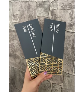 Luxury Mat Antrasit Seri İtiniz Çekiniz Yönlendirme Seti