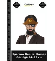 Sparrow Denizci Korsan Gözlüğü 24x25 cm Kıyafet Pipolu Komik