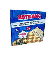 EDKZEKA Ahşap Santranç (28X28 CM EBAT)