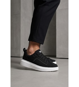 Elit ASDKVENDY Erkek Klasik Sneaker Siyah - Beyaz