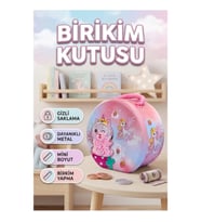 Mini Çocuk Para Kasası Anahtarlı Gizli Saklama ve Birikim Kutusu
