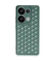 Xiaomi Redmi Note 13 Pro 4G Kılıf Petek Silikon Kapak - Koyu Yeşil