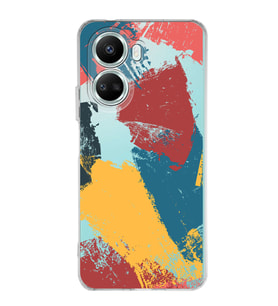 Huawei Nova 10 Se Uyumlu Kapak Brushstroke Tasarımlı Şeffaf Silikon Kılıf