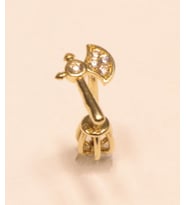 14 Ayar Altın Piercing Tragus Küpe