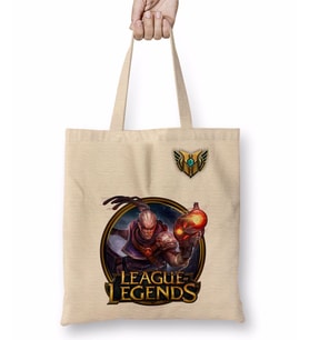 Lucian LoL League Of Legends Bez Çanta Uzun Saplı