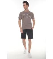 Creatıve Penye Baskılı T-shirt (Vizon)
