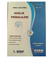 Egem Yayınları AÖF Sağlık Psikolojisi Konu Özetli Soru Bankası Modüler (Çok Renkli)