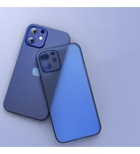 Iphone 13 PRO Uyumlu 0,2 Mm Pp Buzlu Ultra Ince Sert Silikon Kamera Korumalı Kılıf