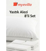 Sıvı Geçirmez Yastık Alezi 50x70 cm – Su Geçirmez Yastık Koruyucu 4 Paket (8 Adet)