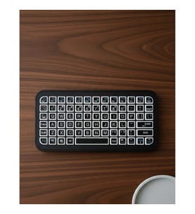 Mey İthalat® Bluetooth 5.2 Destekli Kablosuz Mini RGB Klavye Ultra İnce