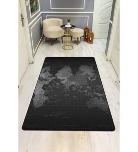 Modern Desenli Dijital Baskı Kaymaz Taban Halı H0278