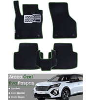 Peugeot 2008 Benzinli (2020-2025) Uyumlu EVA Paspas Tam Set–Araca Özel Kesim,Kaymaz,Kolay Montaj