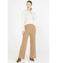 Fitilli Triko Pantolon - Kamel