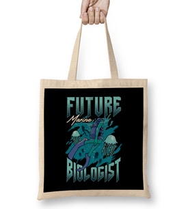 Future Marine Biologist Biology Student Bez Çanta Uzun Saplı