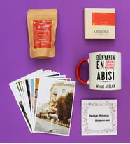 Kişiye Özel Abiye Hediye Hediye Kutusu Kişiye Özel Kupa Standart, Filtre Kahve, Melodi, Fotoğraf 12 Adet Doğum Günü Hediyesi (Kırmızı)