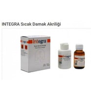 İntegra Sıcak Damak Akriliği Diş Hekimliği Fakültesi Öğrencileri İçin  80 gr Akrilik + 50 ml Likit