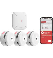Akıllı Duman Dedektörü, SBS50 Baz İstasyonu ile, Wi-Fi Duman Alarmı, X-Sense Ev Güvenlik Uygulaması ile Uyumlu, Kablosuz Bağlantılı Mini Yangın Alarmı, Model FS31