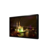 Ortaköy Camii Gece Çerçeveli Mdf Tablo