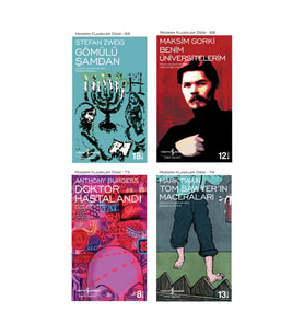 Gömülü Şamdan + Benim Üniversitelerim + Doktor Hastalandı + Tom Sawyer'in Maceraları- 4 Kitap Set