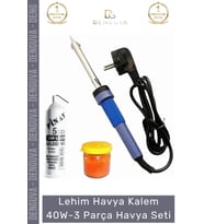 #HavyaSeti Profesyonel Elektronik Tamir Hızlı Isınan Kalem Lehimleme Havya 40 Watt 3 Parça Havya Set