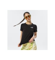 Puma Ess+ Embroidery - Kadın Siyah Spor T-shirt - 848331 01