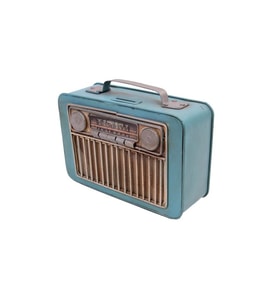 Dekoratif Metal Radyo Kumbaralı Hediyelik