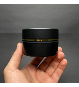 100 ml Plastik Krem Kutusu , 100 cc Siyah Renkli Kapaklı Krem Kavanozu x 3 Adet