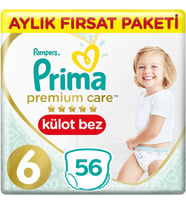 Prima Premium Care Bebek Külot Bezi 6 Beden 28x2 56 Adet