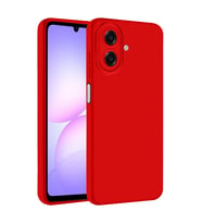 Samsung Galaxy A07 Kılıf Biye Yumuşak Silikon Case (Kırmızı)