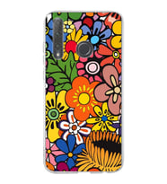 PrintiFy Huawei Honor 20 Lite ile Uyumlu 1mm Slim Fit Retro Renkler 2 Baskılı Şeffaf  Kılıf