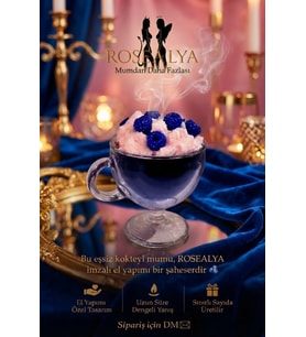 BLUEBERRY COCKTAIL-hediyelik el yapımı mum