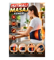 Isıtmalı Masaj Kemeri – Bel, Karın, Sırt ve Bacak Kullanımına Uygun