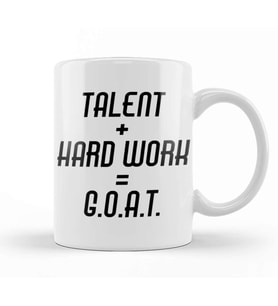 Jordan Talent Hard Work Goat Kupa Bardak Porselen