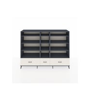 Hyperion Dolap 12 Raflı 3 Çekmeceli  220x44x163 Antrasit-Antrasit/Aytaşı