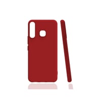 Infinix Hot 8 Uyumlu Kılıf Zore Biye Silikon (Kırmızı)