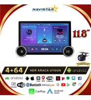 Seat ibiza 11.8" Dual Knob 4GB + 64GB 2008-2015 Model Android 13 Kablosuz Carplay Navigasyon Multimedya Sistemi