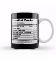 Dentist Facts Kupa Bardak Porselen
