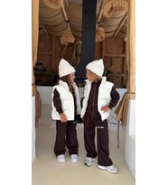 Şişme Yelek Unisex Krem - Mevsimlik Kışlık Şişme Yelek