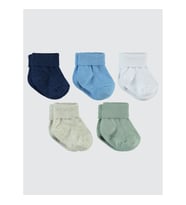 Civil Baby Erkek Bebek 5'li Çorap Set 6-12 Ay Mavi