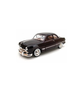 Siyah 1949 Ford Coupe 1/24 Bordo Model Araba